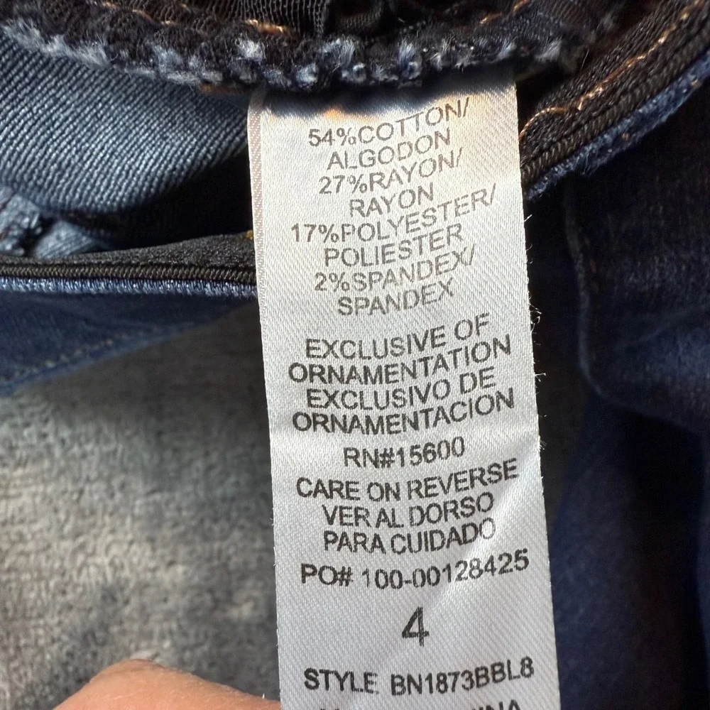Democracy Ab Solution Skinny Jeans‎ Womens 4 Dark Wash Indigo BN1873BBL8 Denim